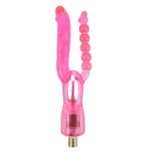 Double Head Dildo(Pink) Attachment Toys for Sex Machine