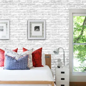 Simulation Brick Pattern WhiteBrick Wall Paper Sticker